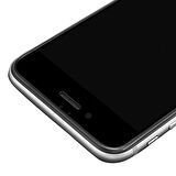 Bufalo iPhone 6 Plus/6s Plus Ekran Koruyucu Silikon Çerçeveli 5D Temperli Cam Siyah