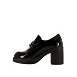 Albini 26101803R  Rugan Deri Kadın Topuklu Loafer Ayakkabı 