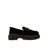 Hobby 26114S Hakiki Süet Deri Kadın Loafer Ayakkabı