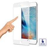 Bufalo iPhone 7 / 8 Ekran Koruyucu 9D Temperli Cam - Beyaz
