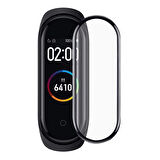 Bufalo Xiaomi Mi Band 5 Ekran Koruyucu 3D Kavisli PMMA Nano Siyah Çerçeve