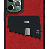 FitCase iPhone 11 Pro Max Kılıf Proda Deri Çift Kartlık Cepli Kapak