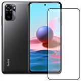 Bufalo Xiaomi Redmi Note 10 Ekran Koruyucu 9D Temperli Cam - Siyah