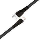 FitPlus Flat FS-402 Lightning Data/Şarj Kablosu 2.4A 1mt