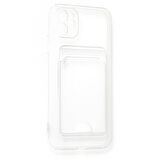 FitCase iPhone 11 Kılıf Cardy Şeffaf Kartlık Cepli Kapak