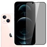 iPhone 13 Mini Hayalet Privacy Gizli Cam Ekran Koruyucu Siyah