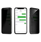 iPhone 13 Mini Hayalet Privacy Gizli Cam Ekran Koruyucu Siyah