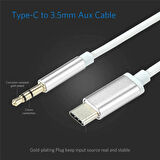 Tonex AX-04 Type-C to 3.5mm Aux Audio Ses Kablosu