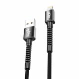 LinkTech K550 Lightning-USB Metal Başlı Data/Şarj Kablosu 3A 1mt