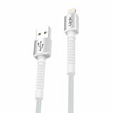 LinkTech K550 Lightning-USB Metal Başlı Data/Şarj Kablosu 3A 1mt
