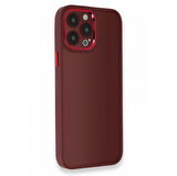 iPhone 12 Pro Max Kılıf Freya Lazer Lens Kamera Çerçeveli Silikon Kapak