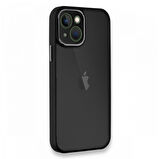 iPhone 14 Plus Kılıf Freya Lazer Lens Kamera Çerçeveli Silikon Kapak