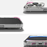 iPhone 14 Pro Max Kılıf Space Seri Lux Silikon Şeffaf Kapak
