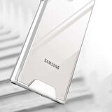 Samsung Galaxy S22 Ultra Kılıf Space Seri Lux Silikon Şeffaf Kapak