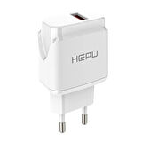 HEPU HP617L 2.1A Seyahat Şarj Aleti USB-Lightning Kablo Set