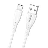 HEPU HP-419 Venus USB - iPh Lightning QC3.0 3.1A Şarj Kablosu 1mt Beyaz