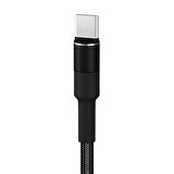 HEPU HP-415 Solid USB - Type-C QC3.0 3.1A Şarj Kablosu 1mt Siyah