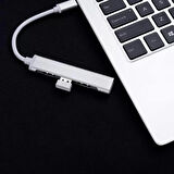 HEPU HP-B04 4in1 Type-C Girişli USB HUB Çoklayıcı