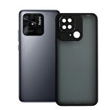 Xiaomi Redmi 10C Kılıf Freya Lazer Lens Kamera Çerçeveli Silikon Kapak