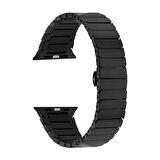 Apple Watch 42 44 45 49 mm Uyumlu Baklalı Çelik Kordon
