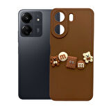 Xiaomi Redmi 13C Kılıf 3D M Bear Kamera Korumalı Silikon Kapak