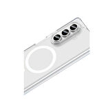 Samsung Galaxy Z Fold7 Kılıf Magsafe Özellikli Şeffaf Silikon Kapak