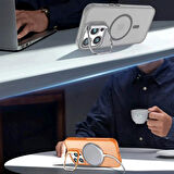 iPhone 17 Kılıf Armor Seri Magsafe Uyumlu Stand Özellikli Kamera Lensli Kapak