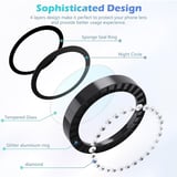 Xiaomi Redmi Note 13 Pro 4G Taşlı Metal Kamera Lens Koruyucu Set