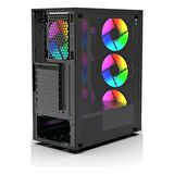 Inca Empousa EMG-15XN 650W USB 3.2 ARGB ATX Mid Tower Siyah Kasa