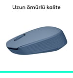  Logitech M171 USB Alıcılı Kablosuz Kompakt Mouse - Açık Mavi