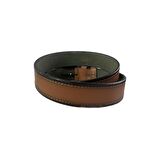  Fossil Taba Çift Dikiş Suni Deri 4 cm Erkek Kemeri-120Cm