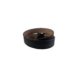 Fossil Siyah Suni Deri 4 cm Erkek Kemeri-115 Cm
