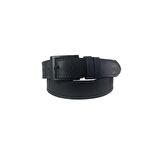  Fossil Siyah Çift Dikiş Suni Deri 4 cm Erkek Kemeri-130cm