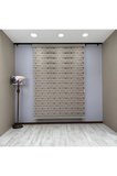 Amora Serisi Antik Bronz Renkli Kahverengi Desenli Modern Zebra Perde