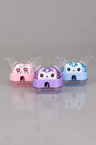 DEKOMUS İLE YENİ SEZON LİSANSLI KUROMI,MELODY VE HELLO KITTY " 3 ADET " ÇİFT BIÇAKLI OVAL KALEMTRAŞ 
