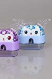DEKOMUS İLE YENİ SEZON LİSANSLI KUROMI,MELODY VE HELLO KITTY " 3 ADET " ÇİFT BIÇAKLI OVAL KALEMTRAŞ 