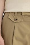 DeFacto Twill Yazlık Kumaş Pantolon Tapered Fit Normal Kesim Cepli Basic Düz Keten Karışımlı Duble Paça B6585AX24SPBG395