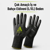 İş Ve Bahçe Eldiveni Çok Amaçlı Kaymaz Dayanıklı Nefes Alabilir Gri 1 Çift
