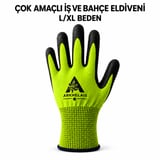 İş Ve Bahçe Eldiveni Çok Amaçlı Kaymaz Nefes Alabilir Yeşil 1 Çift