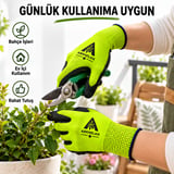 İş Ve Bahçe Eldiveni Çok Amaçlı Kaymaz Nefes Alabilir Yeşil 1 Çift