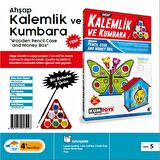 ByKurt Ahşap Kalemlik ve Kumbara Araba Desenli