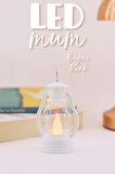 Led Mum Mini Kamp Tipi 1 Adet Pil Dahil Dumansız Alev Ledli  Dekor Işığı Beyaz PT430