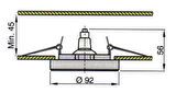 Vetus V-Line halojen tavan lambası. Model Empoli. Dönebilir.