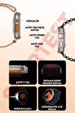 T800 Ultra Çift Kordonlu Akıllı Saat Ios Andorid Destekli Arama Özeliği Lcd Ekran 3 tuş Smartwatch
