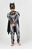Yeni Sezon Sevilen Karakter Yarasa Adam / Batman Süper Kahraman  Kaslı Kostüm