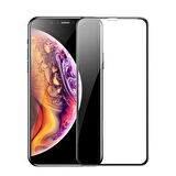 Iphone 11 PRO Tam Kaplayan Kırılmaz Cam Koruyucu 5d 9d Siyah