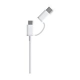 2 In 1 Usb Kablo Micro Usb Ve Usb C (Type C - 100 Cm)