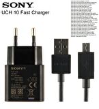Sony  Hızlı Şarj Cihaz Aleti Uch10 ve Micro Usb Kablosu X,XA,XP,ZR