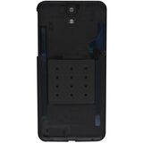 Htc One E9 Arka Kapak Yapışkanlı Pil Batarya Kapağı - Siyah