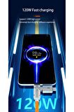 Type-C Type-C Type-C Lightning Usb Type-C Usb Lightning 120w 6A Turbo Hızlı Şarj Ve Data Kablosu